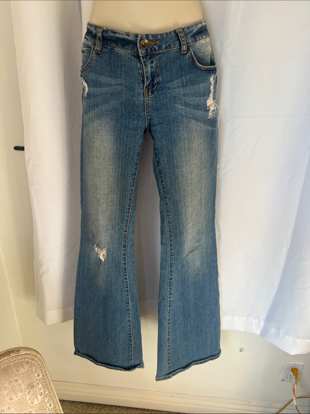 Classic Billabong Mid-Rise Distressed Women’s Jeans - Blue